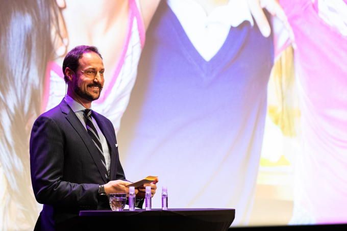 Kronprins Haakon åpnet årets Statpedkonferanse på The Hub i Oslo. Foto: Statped / Dan Nachtnebel.